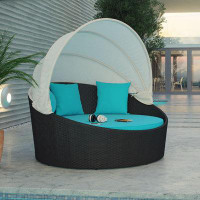 Modway Siesta Outdoor Rattan Canopy Bed by Modway
