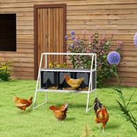 Nesting Boxes for Chickens 37.4" x 27.6" x 37.4" Grey