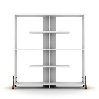 Latitude Run® Furnish Home Store Kipp Wood Frame Etagere Open Back 6 Shelves Bookcase Industrial Bookshelf For Office An