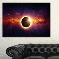 Made in Canada - Design Art 'Full Eclipse View' Graphic Art on Wrapped Canvas