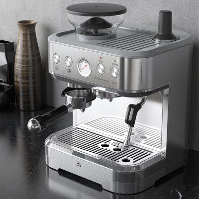 ZACOO Espresso Machine with Milk Frother, All in One Cappuccino Latte Coffee Maker for Home Barista in Coffee Makers