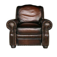 Eleanor Rigby Bethesda 74" W Genuine Leather Armchair
