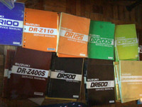 Suzuki DR 100 125 200 250 350 400 500 600 650 750 Service Manuals