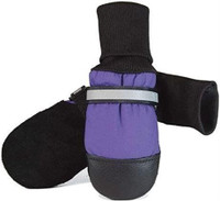 SIZE L -Muttluks Inc Fleece Lined Dog Boots, Large, Purple, Set of 4