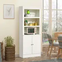 Kitchen Cabinet 29.25" x 14" x 71.75" White