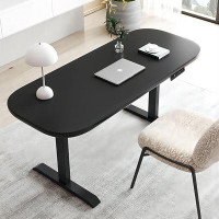 Recon Furniture 78.74"White Height Adiustable & Standing Desks