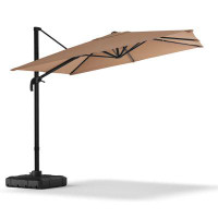 Arlmont & Co. Servan Cantilever Umbrella with Base Included