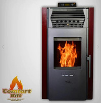 The ComfortBilt HP50S Pellet Stove - 3 Finishes - 47 pound hopper capacity, EPA and CSA Certified