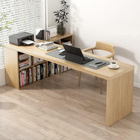 Fortuna Femme 78.74"Burlywood Rectangular Solid Wood desks