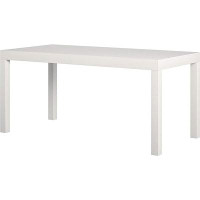 Ebern Designs Ameriwood Home Parsons Modern Coffee Table, 19 In X 39 In X 18 In (D X W X H), White
