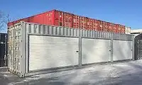 New White 7 x 7 Ocean Container & Green House Roll-up Doors