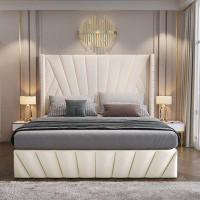 Everly Quinn Faiz Velvet Upholstered Storage Bed