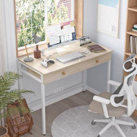 Hokku Designs Hokku Designs Computer Desk With Drawers, Home Office Desk For Writing, Studying, And Gaming - Sturdy And