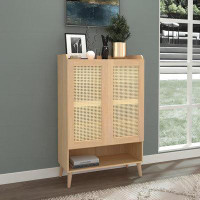 Bayou Breeze Free Standing Storage Cabinet Console Sideboard Table Living Room Entryway Kitchen Organizer
