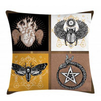 East Urban Home Occult Indoor / Outdoor 36" Throw Pillow Cover