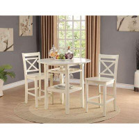 Red Barrel Studio Tartys 2 - Person Counter Height Drop Leaf Dining Set