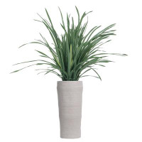 Vintage Home 57"H Vintage Real Touch Lemon Grass , Indoor/ Outdoor, In  Rounded Pot With Rope Basket ( 30X30x36"H )