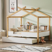 Isabelle & Max™ Full Size House Daybed With Turndle And Bookcshelf