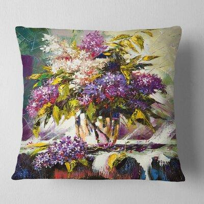 Made in Canada - East Urban Home Floral Lilac Bouquet Pillow in Home Décor & Accents