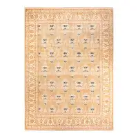 The Twillery Co. Hayner, One-Of-A-Kind Hand-Knotted Area Rug - Yellow, 9'' 1" X 12'' 5"