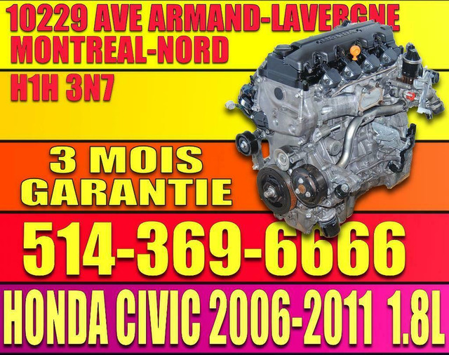 Transmission automatique Honda Civic 2006 2007 2008 2009 2010 2011, Civic 1.8 Automatic transmission 06 07 08 09 10 11 in Transmission & Drivetrain in Québec - Image 3