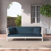 Joss & Main Bodine 72.875" Wide Outdoor Patio Daybed with Cushions