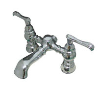 Elements of Design Hot Springs Double Handle Deck Mounted Clawfoot Tub Faucet