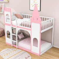 Gemma Violet Amidon Twin Over Twin Castle Bunk Bed