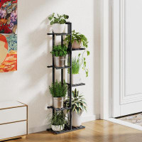 Arlmont & Co. Plant Stand Indoor, 6 Tier 7 Potted,brown