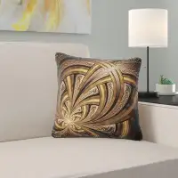 The Twillery Co. Corwin Abstract Fractal Flower Pillow