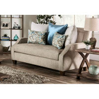 Wildon Home® Haley 64" Chenille Recessed Arm Loveseat