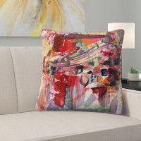 East Urban Home Couch Hyperbolic Fusion Square Pillow Cover & Insert