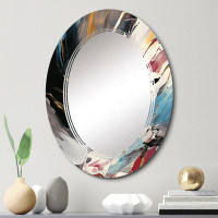 East Urban Home Ambrosios - Modern Wall Mirror Oval