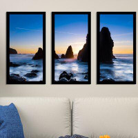 Made in Canada - Picture Perfect International Feeling Blue 2 - 3 Piece Picture Frame Photograph Print Set on Acrylic