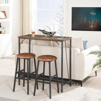 Rubbermaid Bar Table With Charging Station, Rectangular Pub Table, High Top Coffee Table, Counter Bar Height Table, Narr