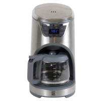 Kenmore Programmable 12 Cup Coffee Maker with Reusable Filter Stainless Steel