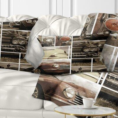 The Twillery Co. Corwin Abstract Classic Car Collection Collage Lumbar Pillow in Bedding