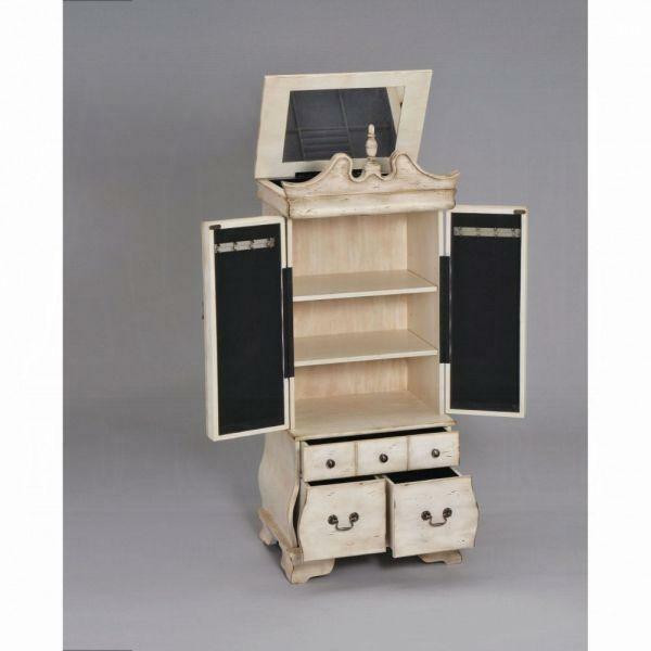 AC - Otis 20 W Jewelry Armoire - In Antique White    97204 in Home Décor & Accents in Alberta - Image 2