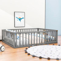 Harriet Bee Wooden Daybed Frame with Guardrail