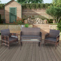 Bayou Breeze Outdoor Patio Furniture Set 4 Pieces