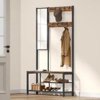 Steelside™ Lexington Hall Tree with Bench and Shoe Storage