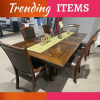 Large Dining Room Sets Solid Wood - Brand New Items!