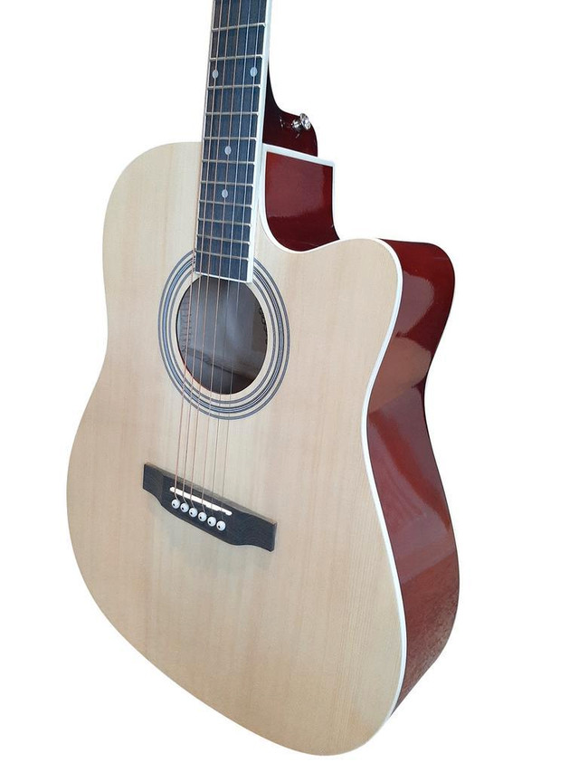 Spear & Shield Acoustic Guitar for Beginners Adults Students Intermediate players 41-inch full-size Dreadnought SPS371 in Guitars in Oshawa / Durham Region - Image 2