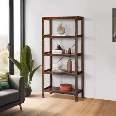 Experience elegance and functionality with our Classic Walnut Open Bookshelf. Its rich walnut finish...