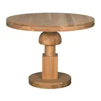 Noir Trading Inc. Baron 40" Solid Oak Pedestal Dining Table