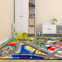 Nickelodeon Licenced Nickelodeon Paw Patrol Road Maps Youth Area Rug