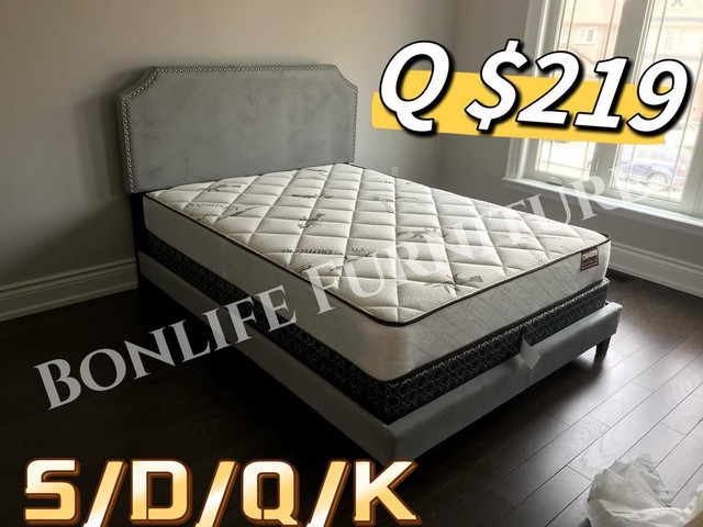 Brand new queen bed frames,Mattress and Sectional sofa on sale! in Beds & Mattresses in Toronto (GTA) - Image 3