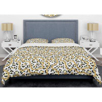 East Urban Home Leopard Fur Safari VI Mid-Century Duvet Cover Set