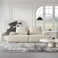 Crafts Design Trade 110.24" Creamy white 100% Polyester Modular Sofa cushion couch
