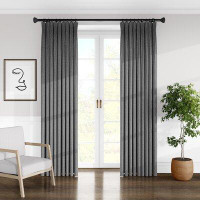 Wade Logan Aneiro Drapery Solid Room Darkening Pinch Pleat Single Curtain Panel